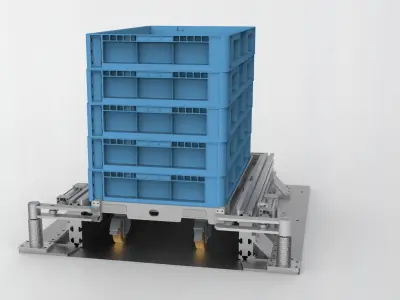 Tool car parking station 3D model