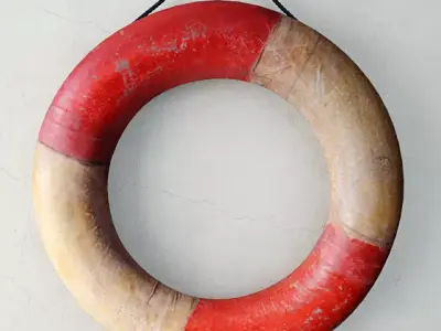Mid-Century Life Preserver 3D model
