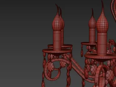 Chandelier Vesuvio E 1 1 8 601 G Corona Render 3D model