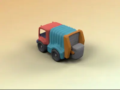 Toy Trucks Pack 3D model
