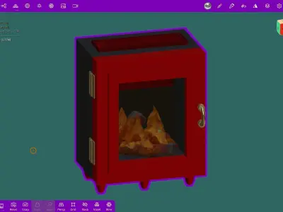 Fireplace Heater Free 3D print model