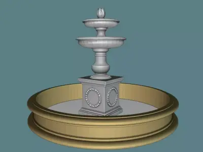 Garden Fountains Free 3D model