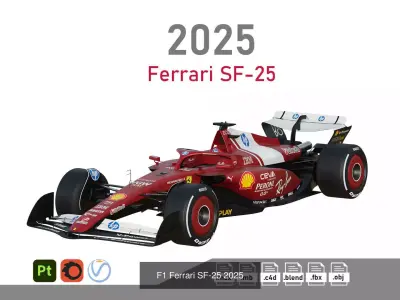 F1 Racing Cars Pack 2025