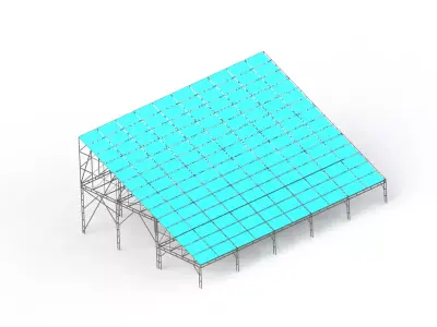 Solar Panels base 3D model