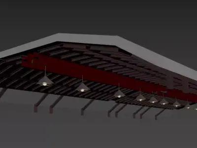 Telhado de Pavilhao 3D model