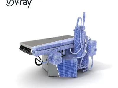 Industrial CNC Machine Model Pack Low-poly 3D model