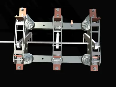 chave seccionadora de media tensao Low-poly 3D model