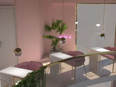 Hair Studio Beauty Salon 3D model