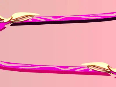 Sword concepts from Genshin Impact for game engine Low-poly 3D model