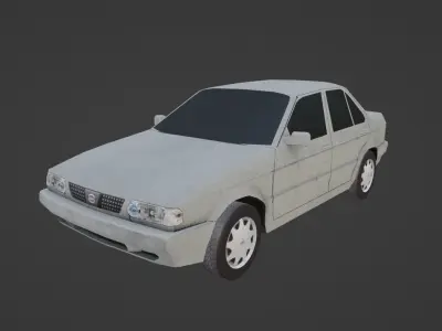 Nissan Tsuru Low-poly 3D model