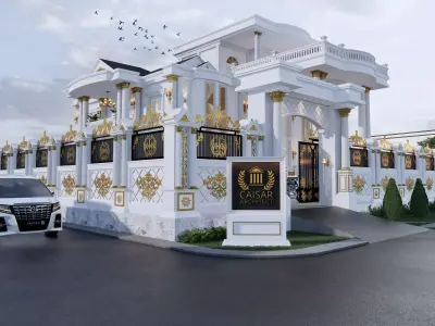 Luxury House large 2 Floor  3D model