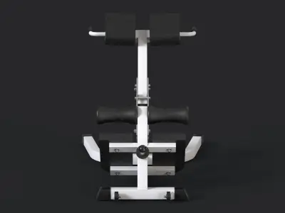 Hyperextension exercise machine 3D model