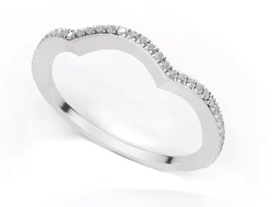 AV 739 Diamond Womens Wedding Ring 3D print model