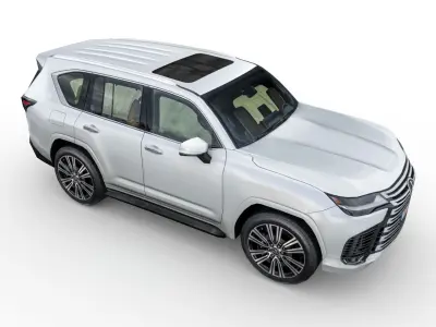 Lexus LX 500d 2022 Low-poly 3D model