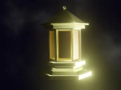 ramadan lantern Low-poly 3D model