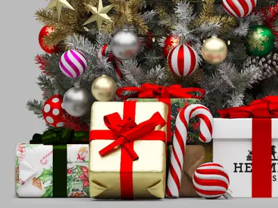 christmas tree 01 3D model