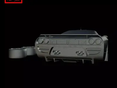 Saleen S7 Twin Turbo 2005 3D print model