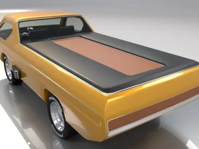 Dodge Deora Low Poly 3D model