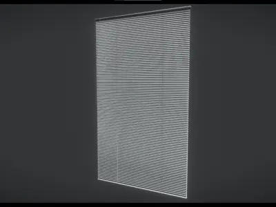 Venetian Blind Animated Low-poly 3D model