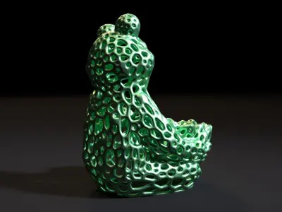 Frog Voronoi 3D print model