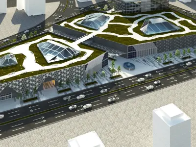 Commercial Entertainment Center 3D model