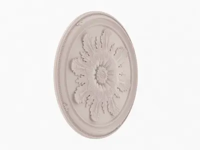 Classic Ceiling Medallion 35 3D model