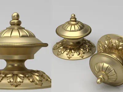 Carved Finial 3D model