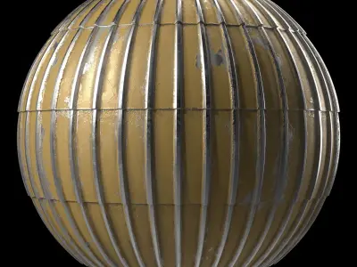 Roof Tile Materials 97- Metal Roofing By Snow - Sbsar Pbr 4k Texture