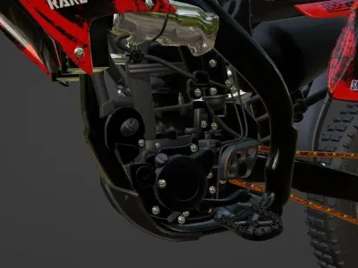 Honda CRF 450 Motocross 3D model