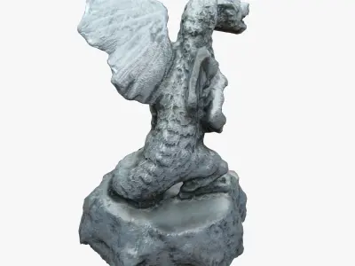 Dragon Statue 3D model