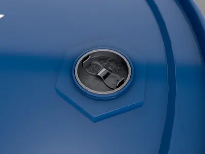 Realistic OMV Barrel 3D Mode Low-poly 3D model