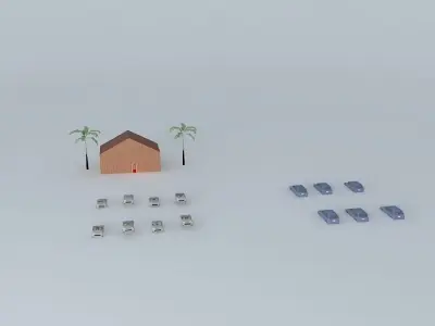 rent a car Free 3D model