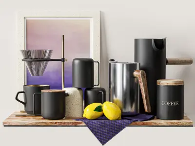 kitchen set1 -nordic 3D model