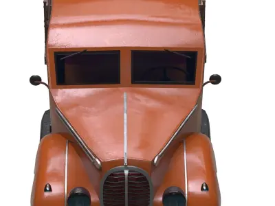 Pickerup Truck Low-poly 3D model