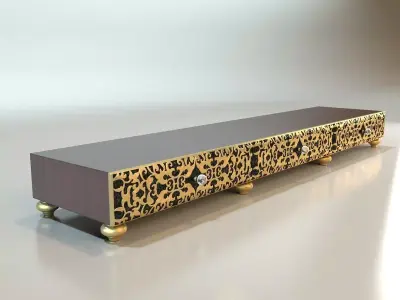 bench chair 3D model 3D model