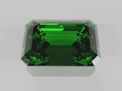 Emerald 3D model Low-poly 3D model