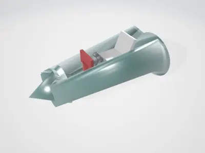 Futuristic car Low-poly 3D model