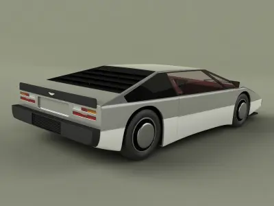 Aston Martin Bulldog Concept 3D model