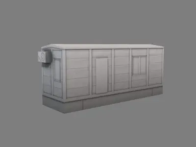 Storeroom 02  Low-poly 3D model