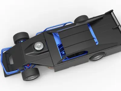 Asphalt Modified stock car Version 3 Scale 1 to 25 3D print model