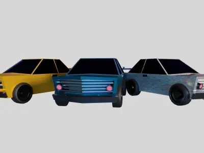 Low Poly Race Car Low-poly 3D model shop