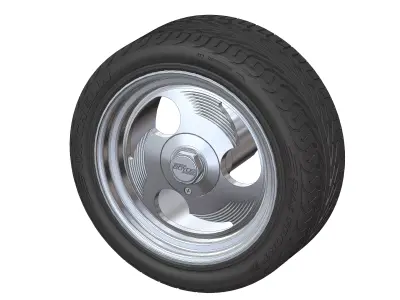 Wheels  HRBB Deuce Ninja 3sp 18inch for your scale model 3D print model