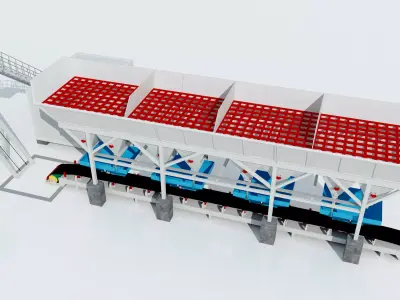 Concrete Batching Plant  3D model