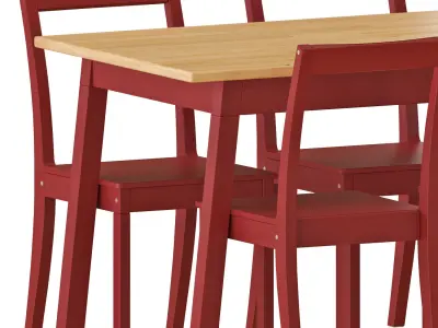PINNTORP Table and Chairs 3D model