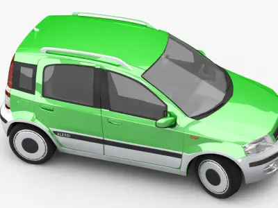 Fiat Panda Alessi 3 D 3D model