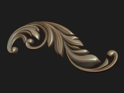 Carved decor 05 3D model 3D model
