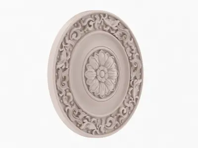 Classic Ceiling Medallion 52 3D model