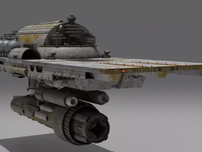 Battlestar Galactica - Flattop 3D model