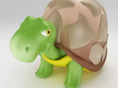 Tortoise 3d model 2 toy turtle 3D model