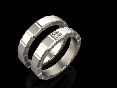 Wedding ring model 948 3D print model